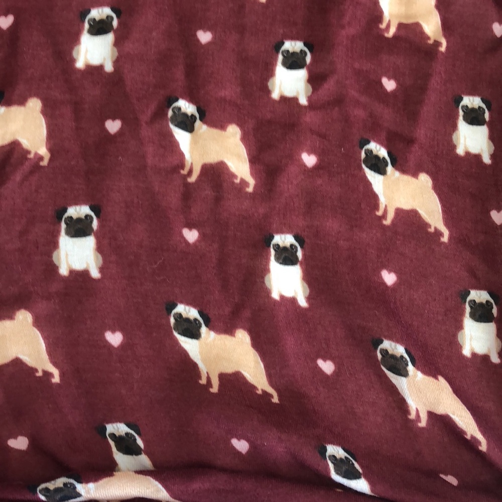 Bass Pug love scarf/ shawl